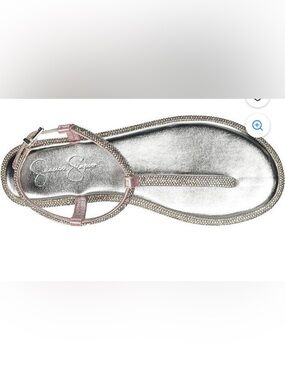 Jessica Simpson Oliara Women's Flat T-Strap Sandals
Rhinstone Sz 11 festive